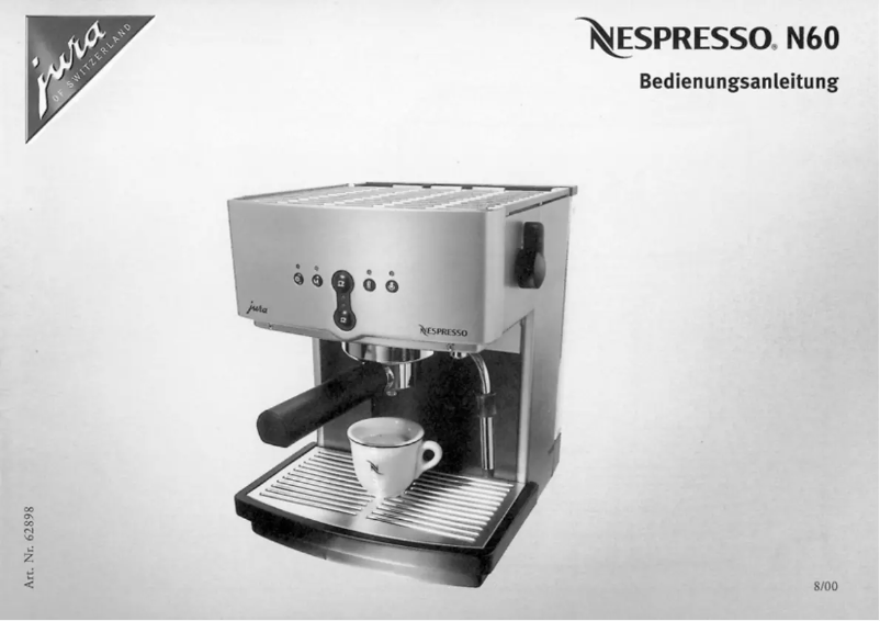 Page 1 de la notice Manuel utilisateur Jura Nespresso N60