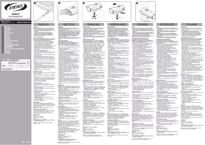 Página 1 del manual Manual de usuario BBB Swat BLS-105K