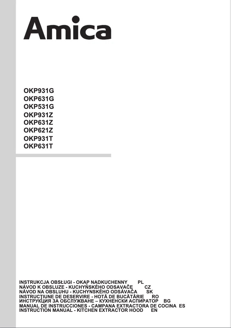 Page 1 de la notice Manuel utilisateur Amica OKP631G
