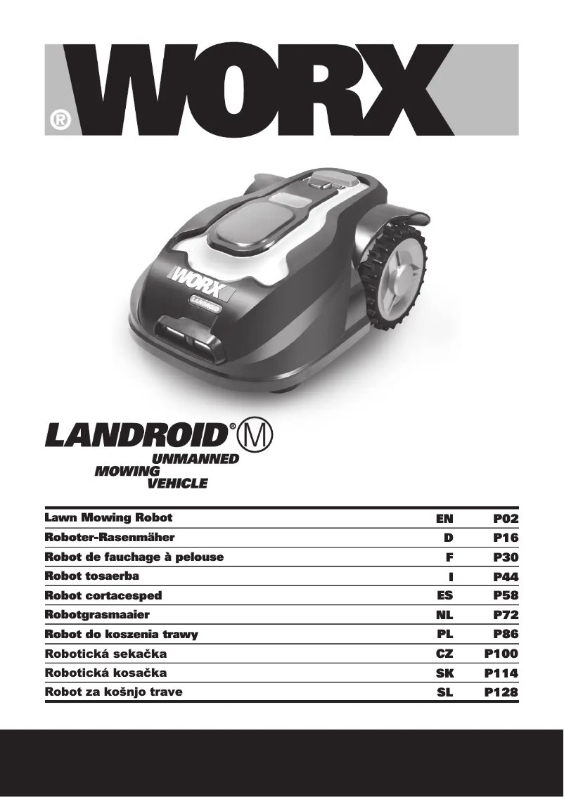 Page 1 de la notice Manuel utilisateur Worx Landroid WG796E