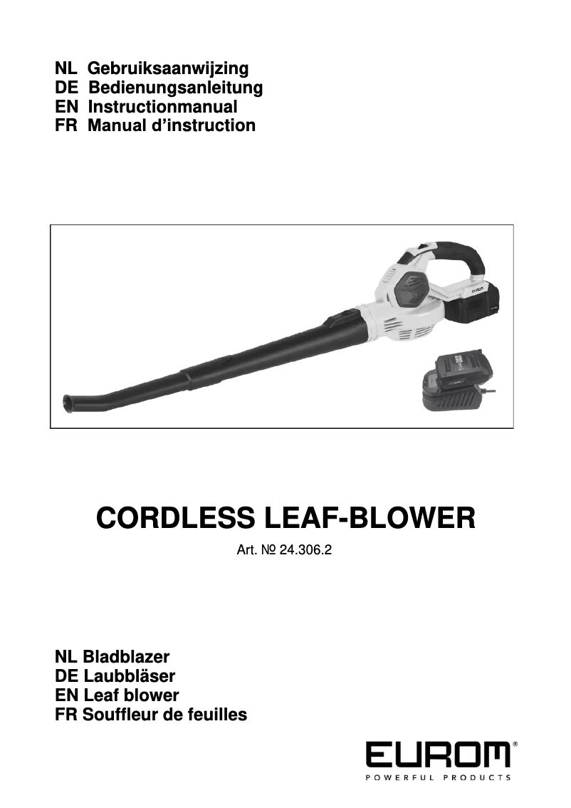 Page 1 de la notice Manuel utilisateur Kärcher 24.306.2