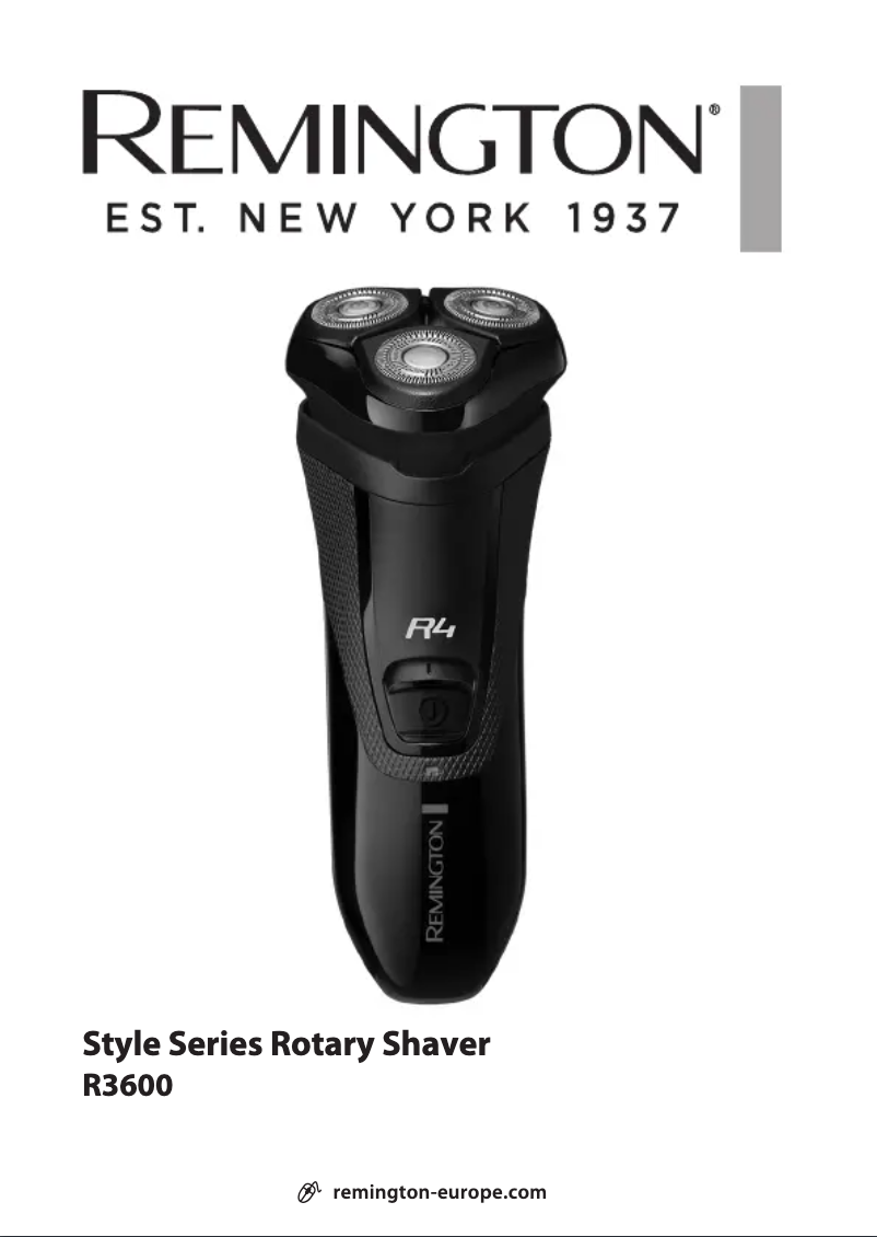 Page 1 de la notice Manuel utilisateur Remington R4 Style R3600