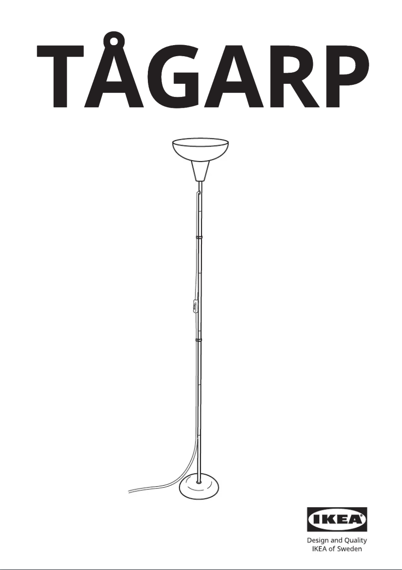 Image de la première page du manuel de l'appareil TÅGARP 404.640.50