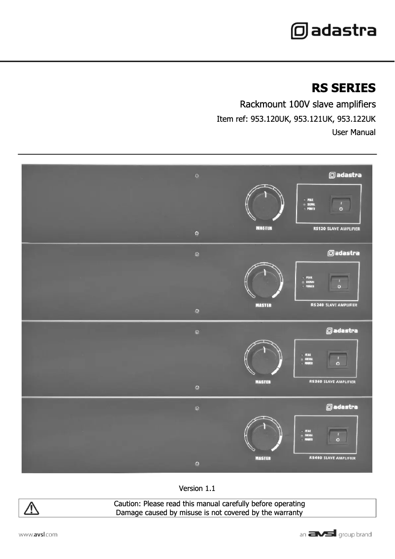 Image de la première page du manuel de l'appareil RS120