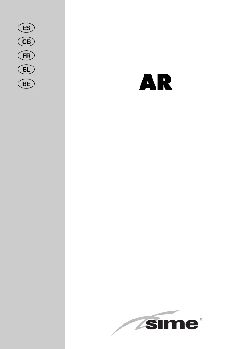 Image de la première page du manuel de l'appareil AR