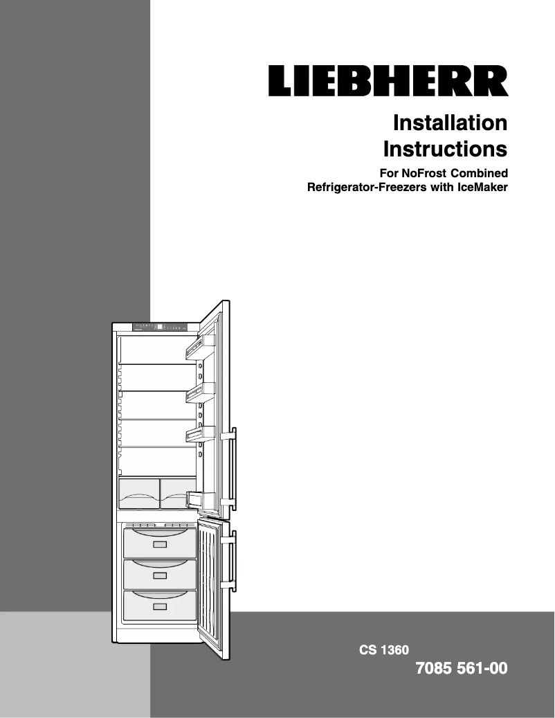 Page n°1 - Instructions / montage Liebherr CS 1210