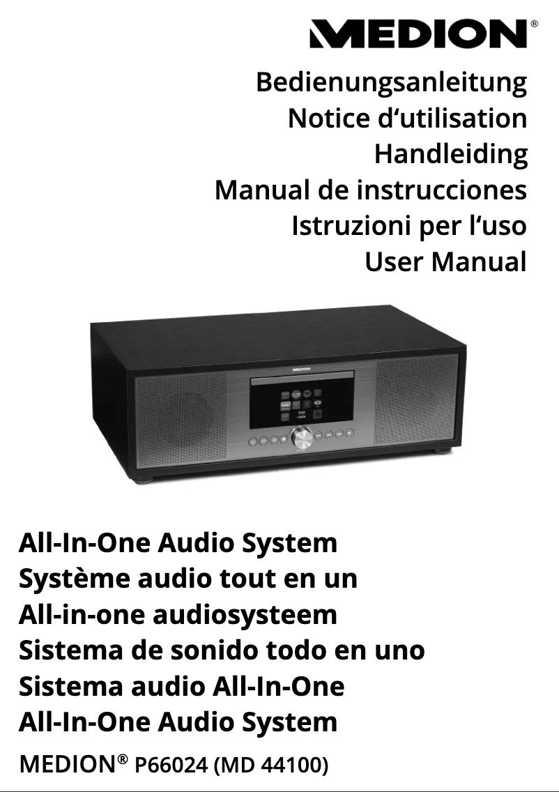 Page n°1 - Manuel utilisateur Medion P66024 (MD 44100)