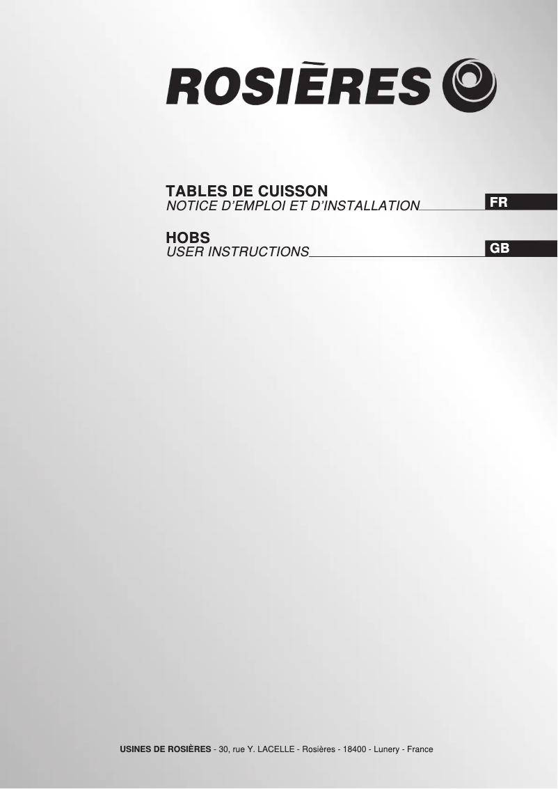 Página 1 del manual Manual de usuario Rosieres RVM 64