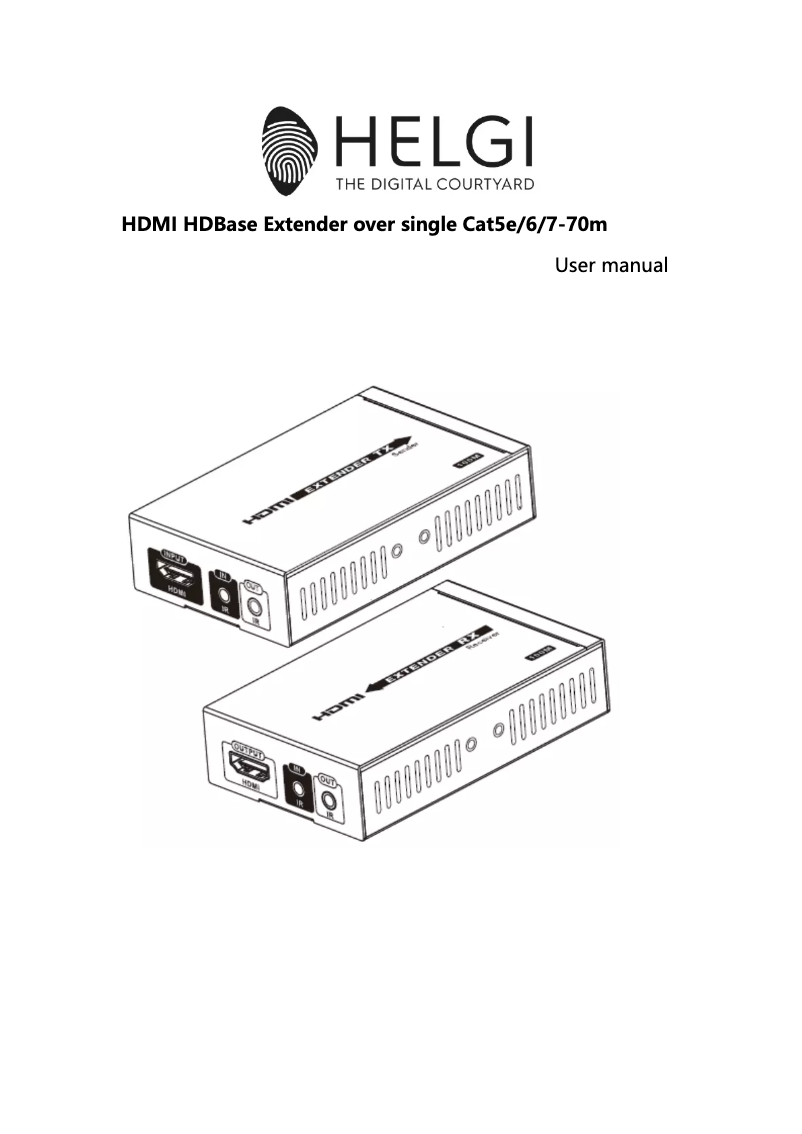 Page n°1 - Manuel utilisateur HELGI HLG0375N