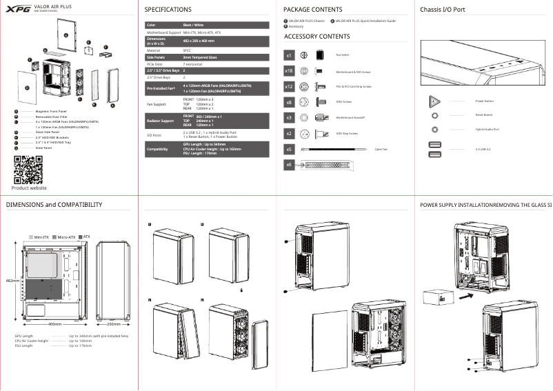 Page 1 de la notice Manuel utilisateur ADATA Air Valor Plus