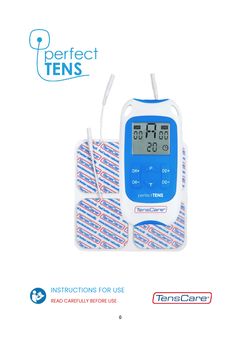 Image de la première page du manuel de l'appareil Perfect TENS