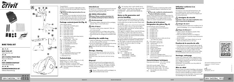 Página 1 del manual Manual de usuario Crivit IAN 340584