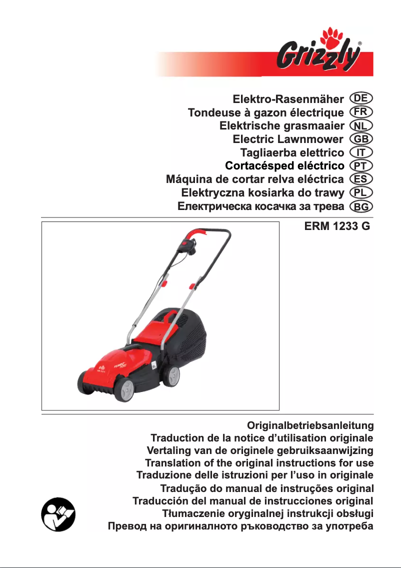 Page n°1 - Manuel utilisateur Grizzly ERM 1233 G