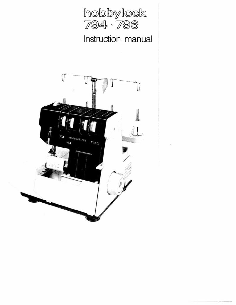 Image de la première page du manuel de l'appareil hobbylock 794