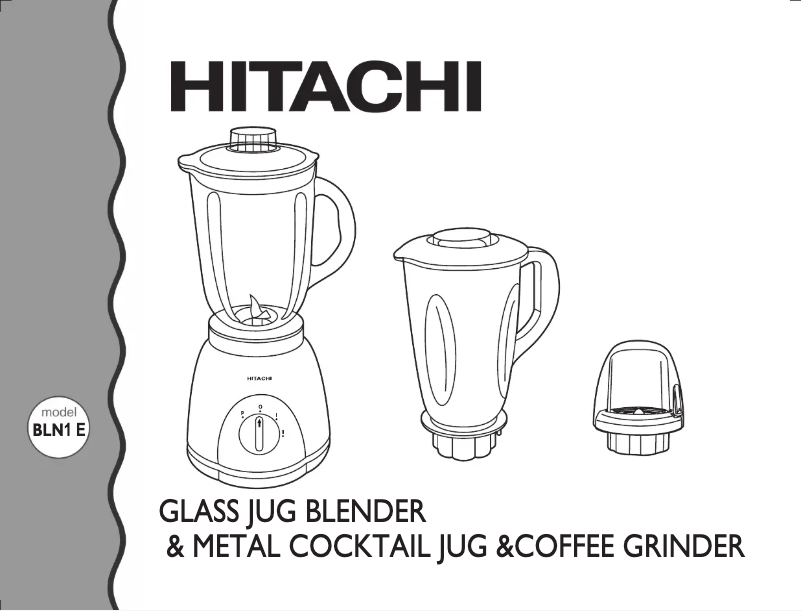 Page 1 de la notice Manuel utilisateur Hitachi BLN1E