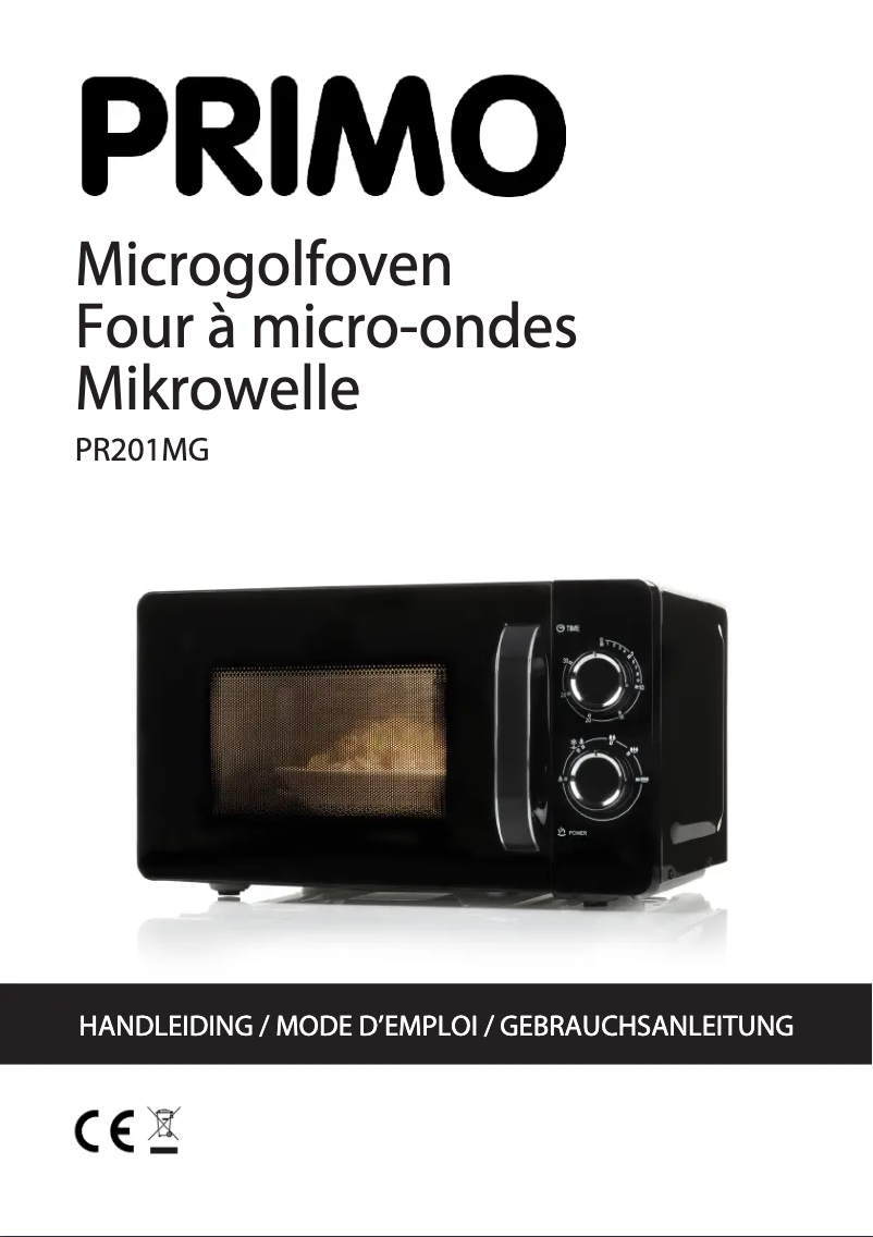 Page 1 de la notice Manuel utilisateur Primo PR201MG