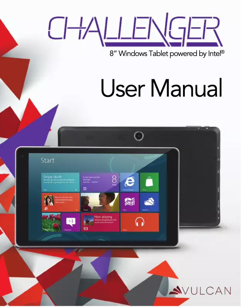 Page 1 de la notice Manuel utilisateur Vulcan VTA0800I