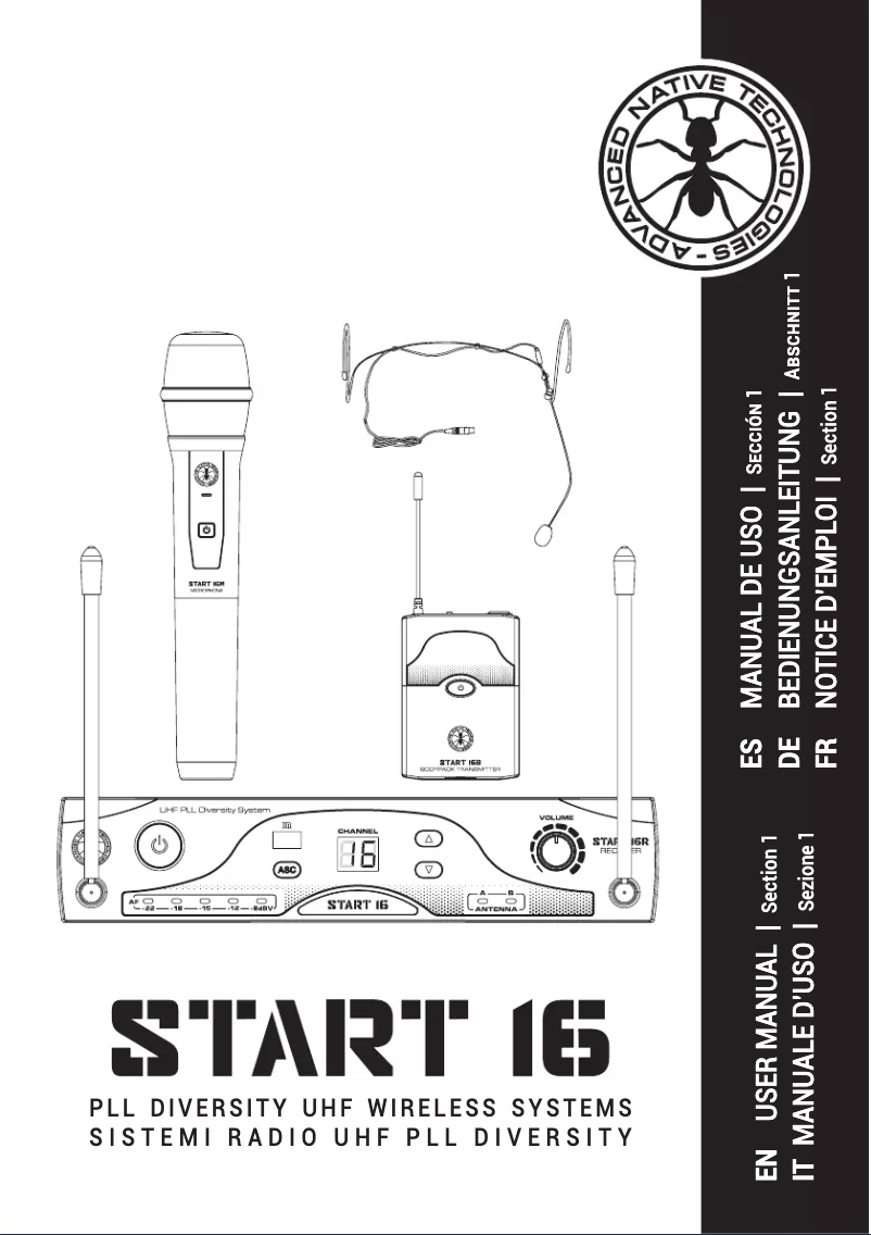 Image de la première page du manuel de l'appareil Start 16