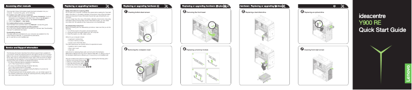 Page n°1 - Manuel utilisateur Lenovo Ideacentre Y900