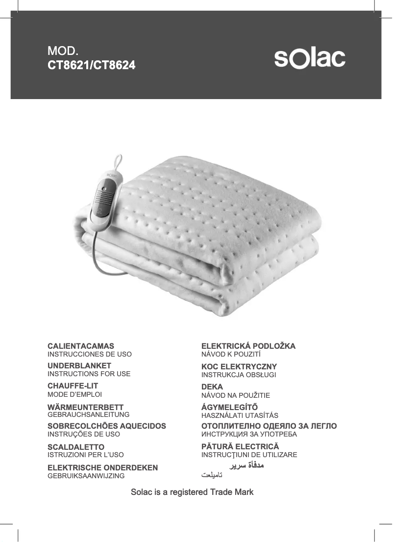 Page 1 de la notice Manuel utilisateur Solac Norway CT8624