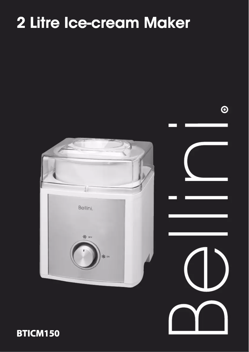 Page n°1 - Manuel utilisateur Bellini BTICM150