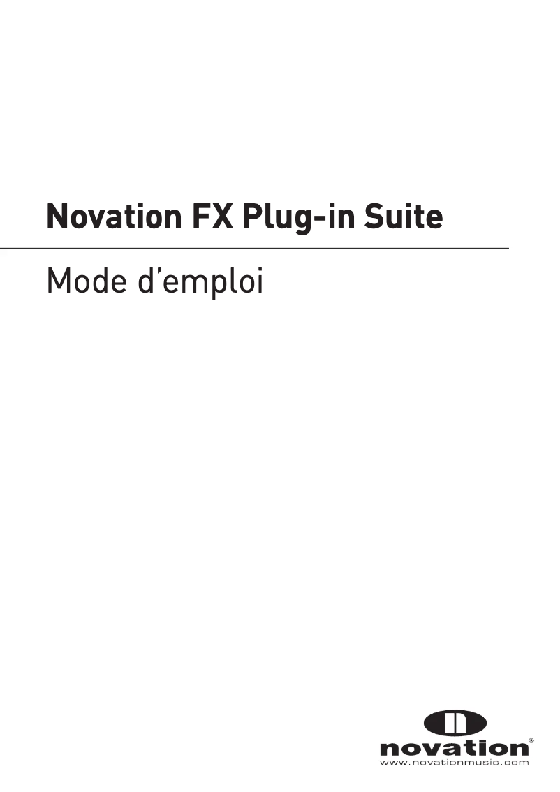 Image de la première page du manuel de l'appareil FX Suite