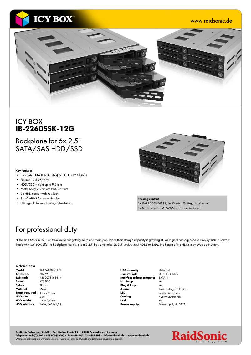 Image de la première page du manuel de l'appareil IB-2260SSK-12G