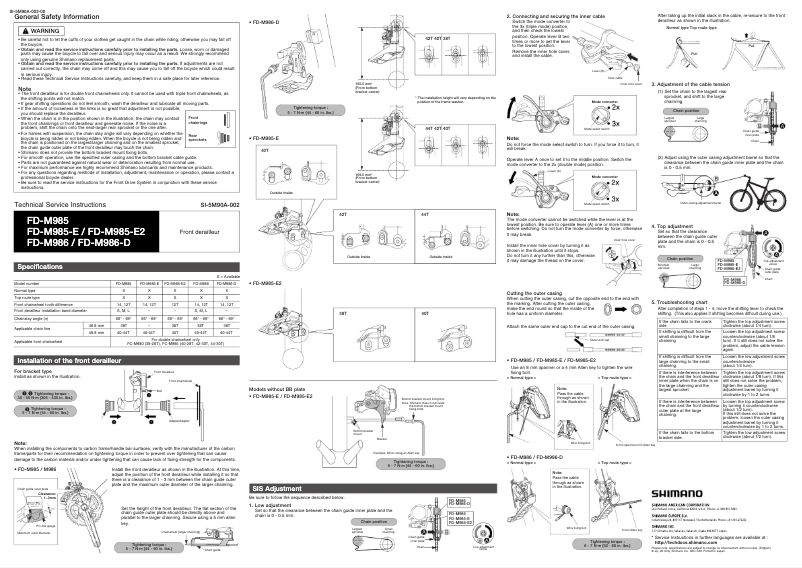 Image de la première page du manuel de l'appareil FD-M985-E