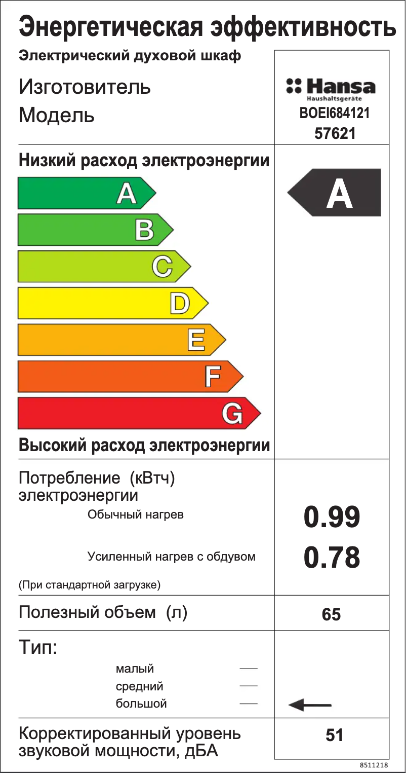 Page 1 de la notice Manuel utilisateur Hansa BOEI684121