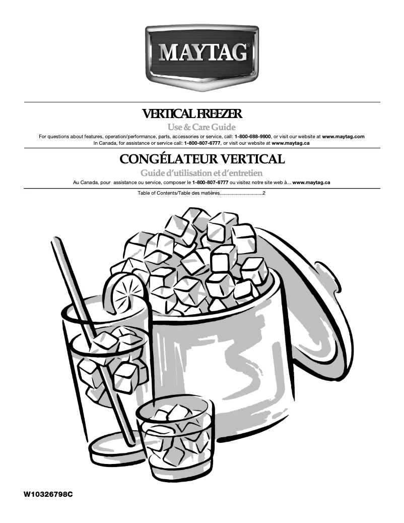 Page 1 of the manual User Manual Maytag MQF2056TEW