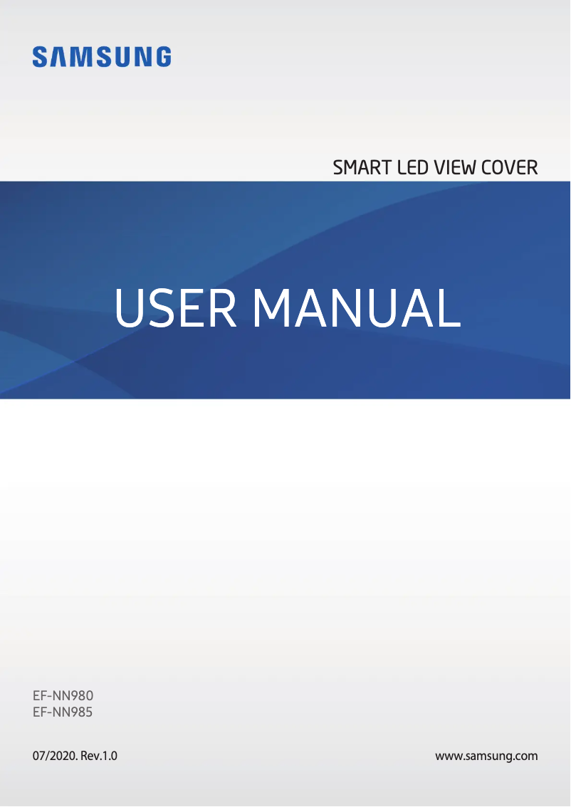 Page n°1 - Manuel utilisateur Samsung EF-NN980