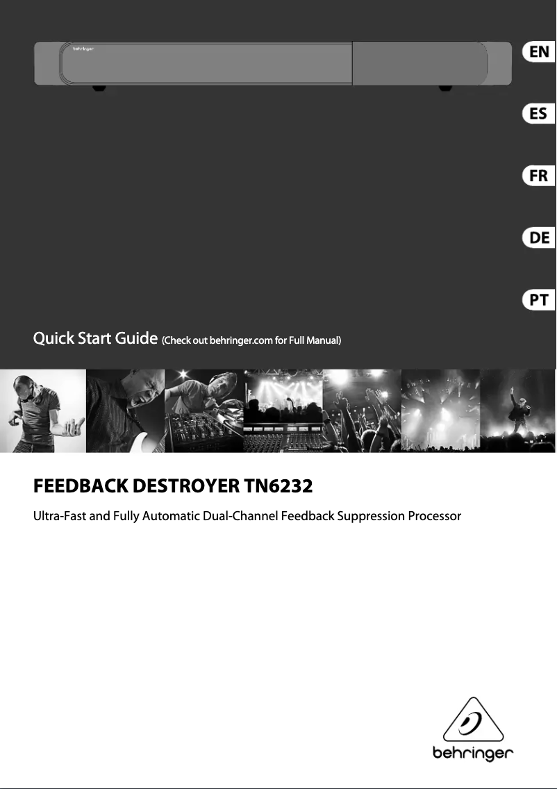 Image de la première page du manuel de l'appareil Feedback DestroyerTN6232