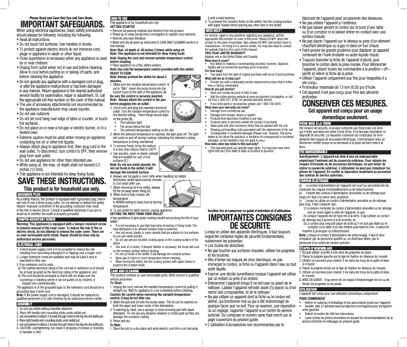 Page 1 de la notice Manuel utilisateur Black & Decker SK1215BC