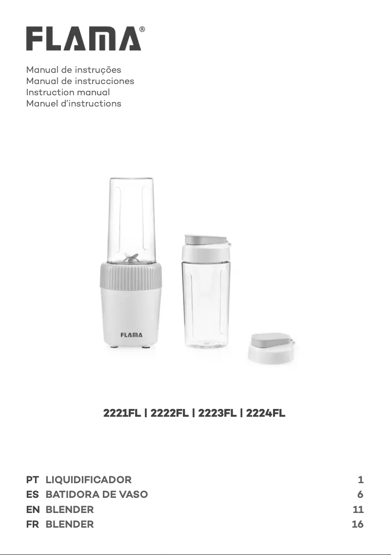 Page 1 de la notice Manuel utilisateur Flama 2223FL