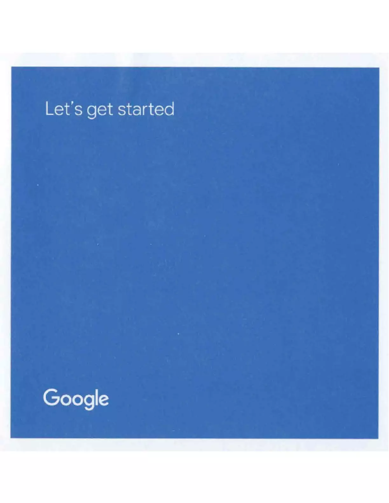 Page 1 de la notice Manuel utilisateur Nest Google Wifi