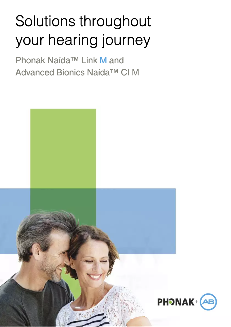 Image de la première page du manuel de l'appareil Naída Link M