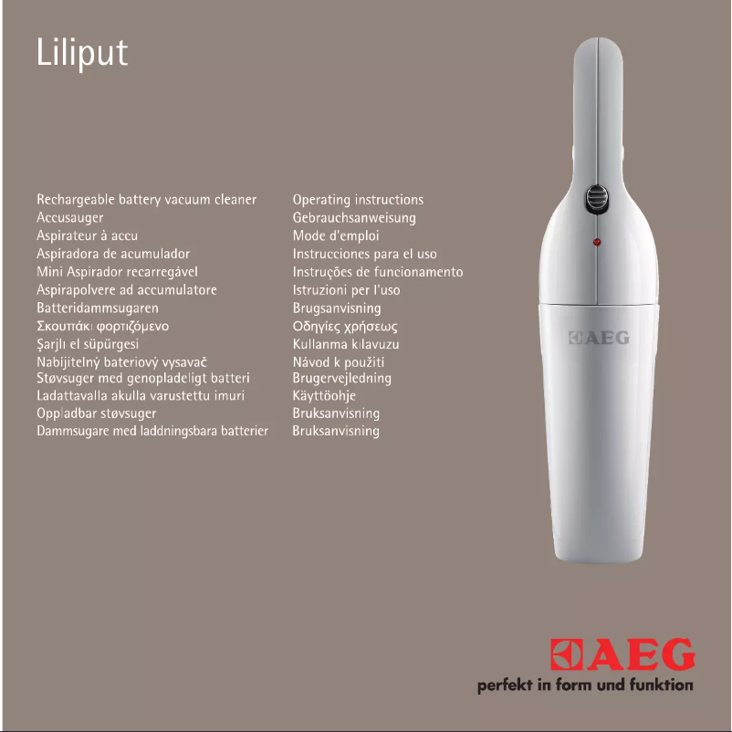Página 1 del manual Manual de usuario AEG Liliput AG1412