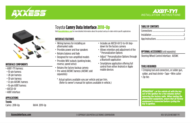Página 1 del manual Manual de usuario AXESS AXBT-TY1
