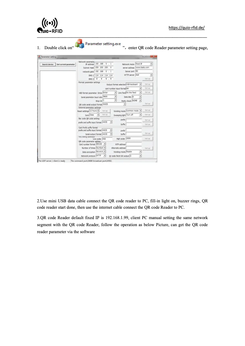 Image de la première page du manuel de l'appareil QU-ER-80-4