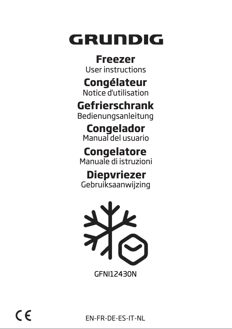 Page n°1 - Manuel utilisateur Grundig GFNI12430N