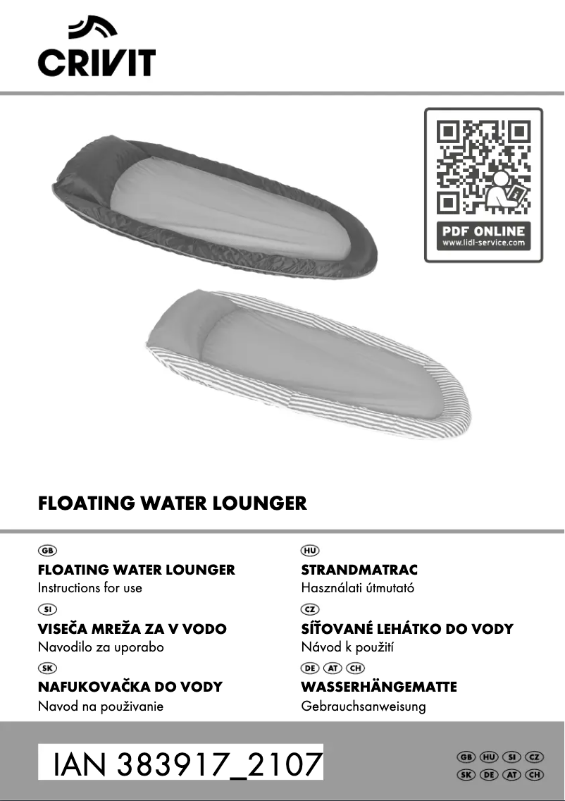 Page n°1 - Manuel utilisateur Crivit IAN 351806