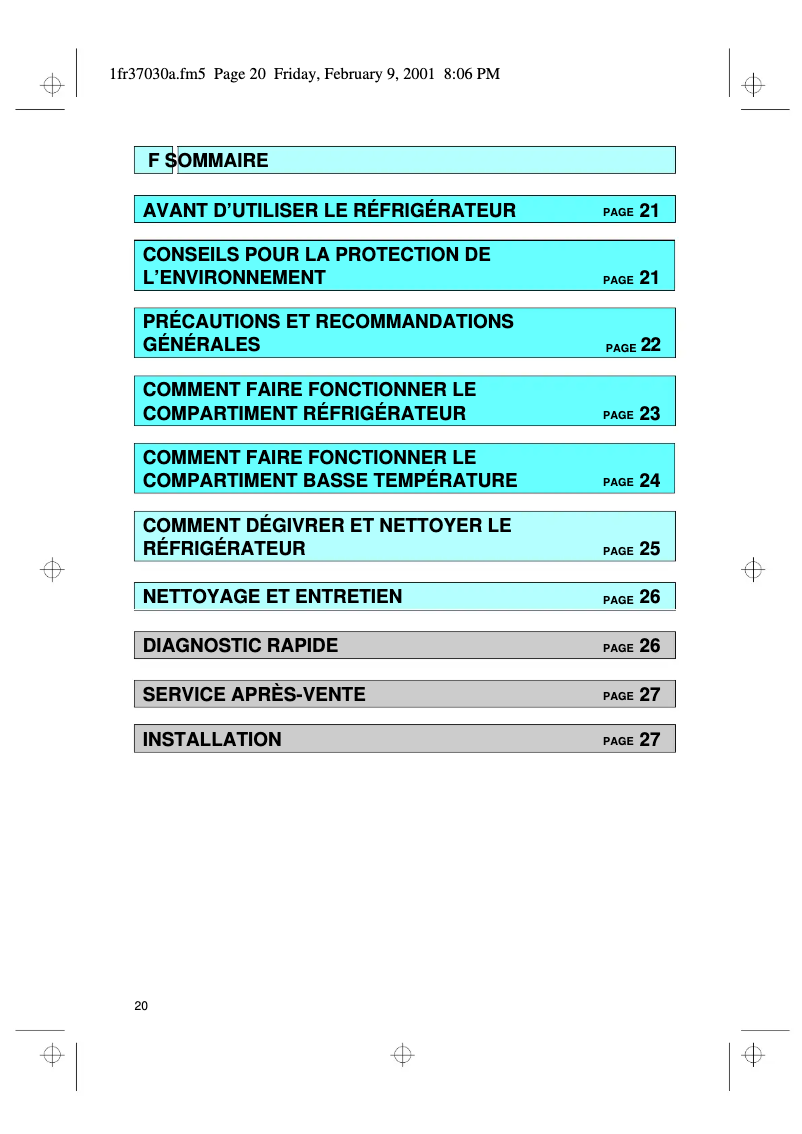 Imagen de la primera página del manual del dispositivo ART 565/H