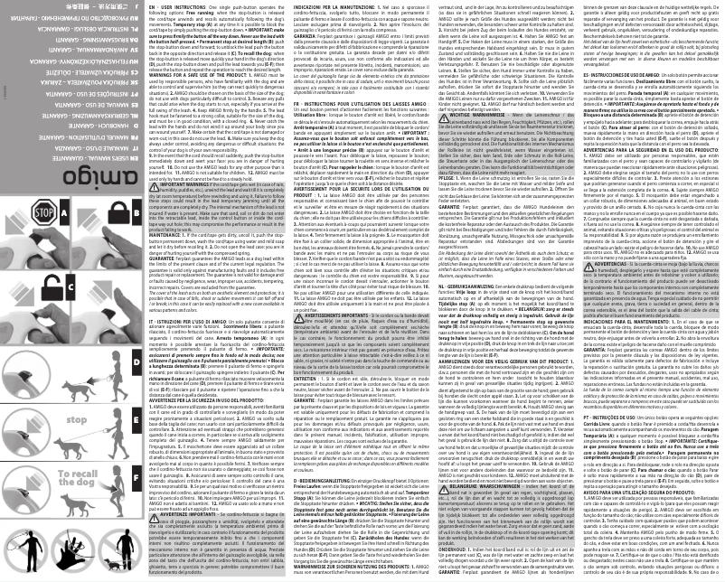 Image de la première page du manuel de l'appareil Amigo Cord