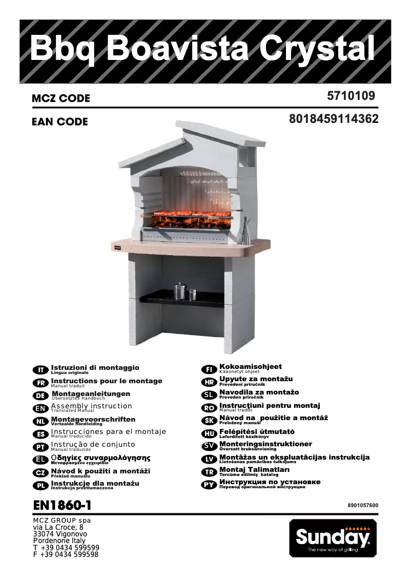Page n°1 - Manuel utilisateur Sunday Boavista Crystal