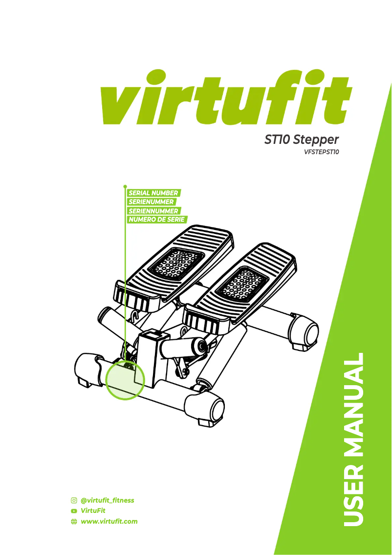 Page 1 de la notice Manuel utilisateur VirtuFit ST10