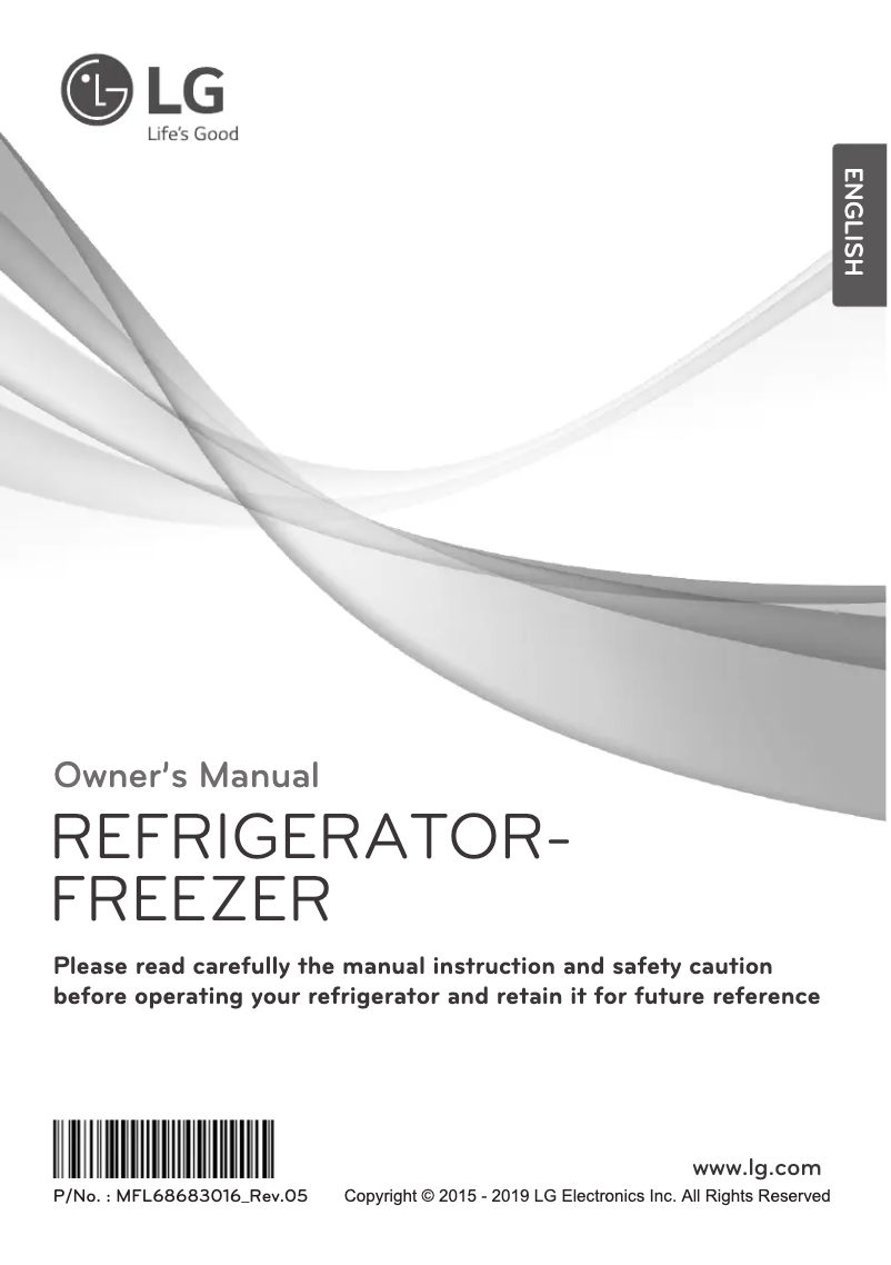 Page 1 de la notice Manuel utilisateur LG GR-C222SWCN