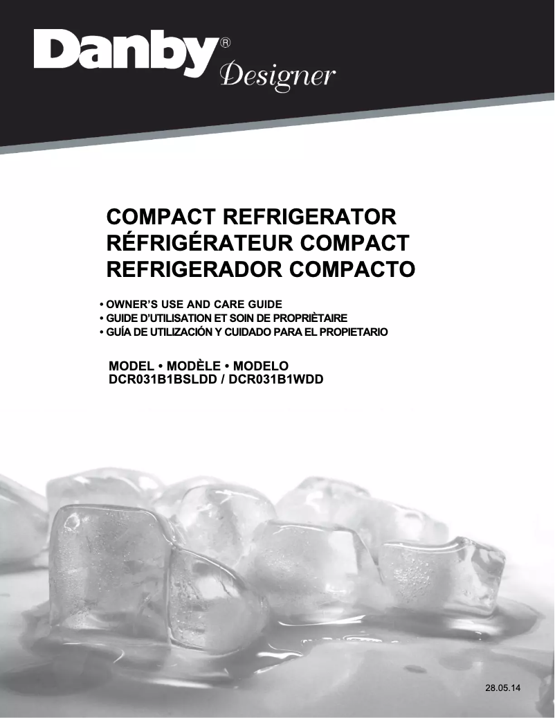 Page 1 de la notice Manuel utilisateur Danby DCR031B1BSLDD