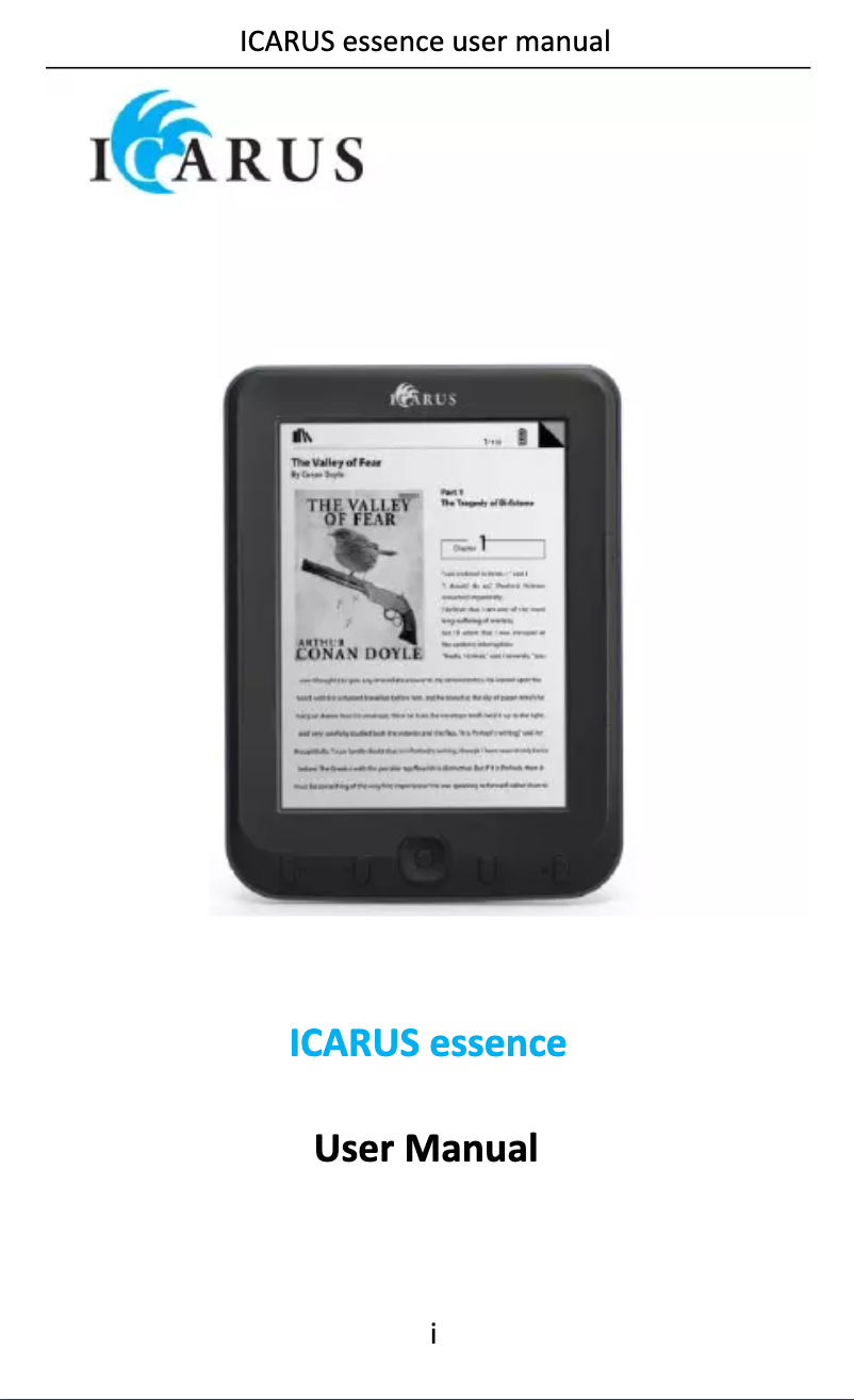 Página 1 del manual Manual de usuario Icarus E602BK Essence