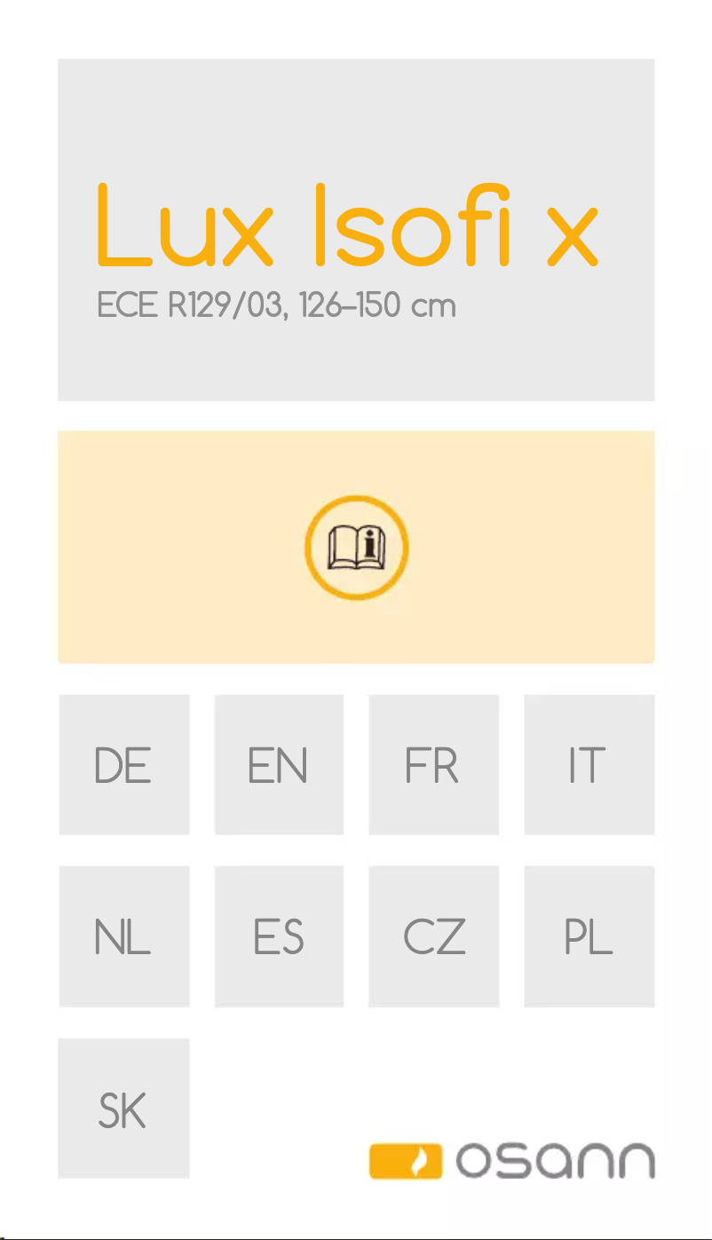 Page 1 de la notice Manuel utilisateur Osann Lux Isofix