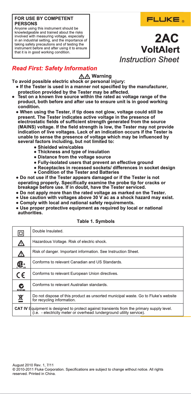 Imagen de la primera página del manual del dispositivo 2AC